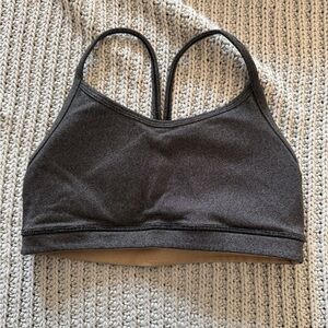 Lululemon Free To Be Wild Bra Heathered Black Size 4